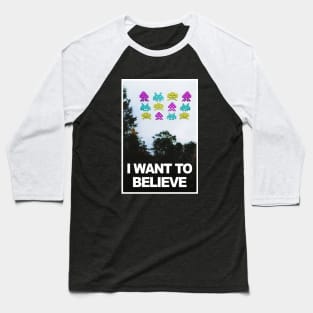 Believe Invaders Baseball T-Shirt